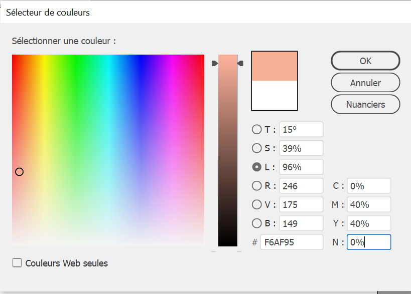 Sélection palette éco-couleurs