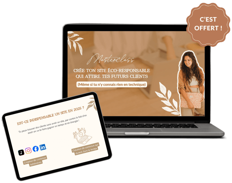 Masterclass créer site web éco-responsable qui attire et convertit futurs clients Masterclass créer site web éco-responsable qui attire et convertit futurs clients